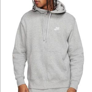 Nike club fleece full zip hoodie
